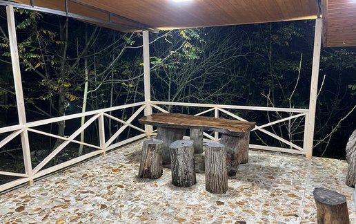 اجاره کلبه یک خوابه چوبی باغ میلا
