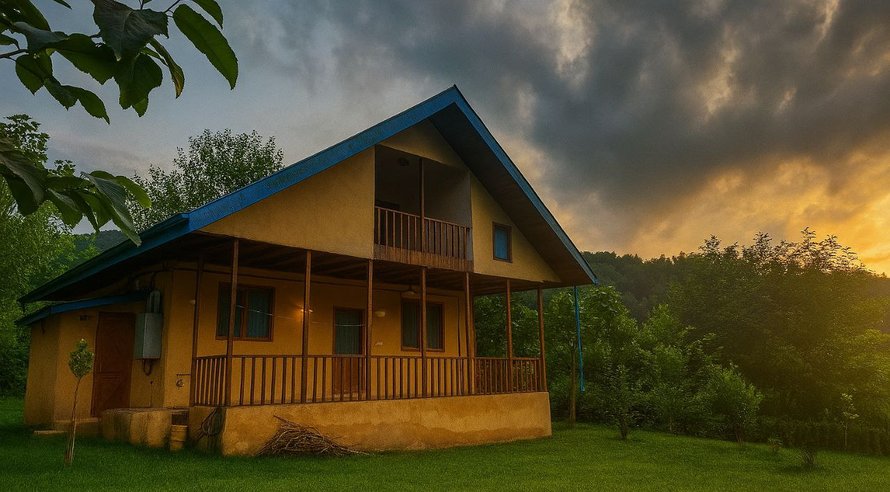 کلبه یک خوابه جنگلی جینگه