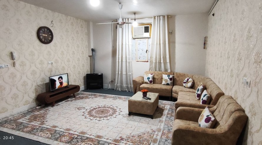 اجاره روزانه آپارتمان یک خوابه یزدان آبادان