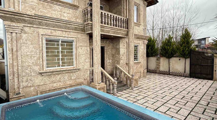 اجاره ویلا سه خوابه استخردار آبگرم رضا تنکابن