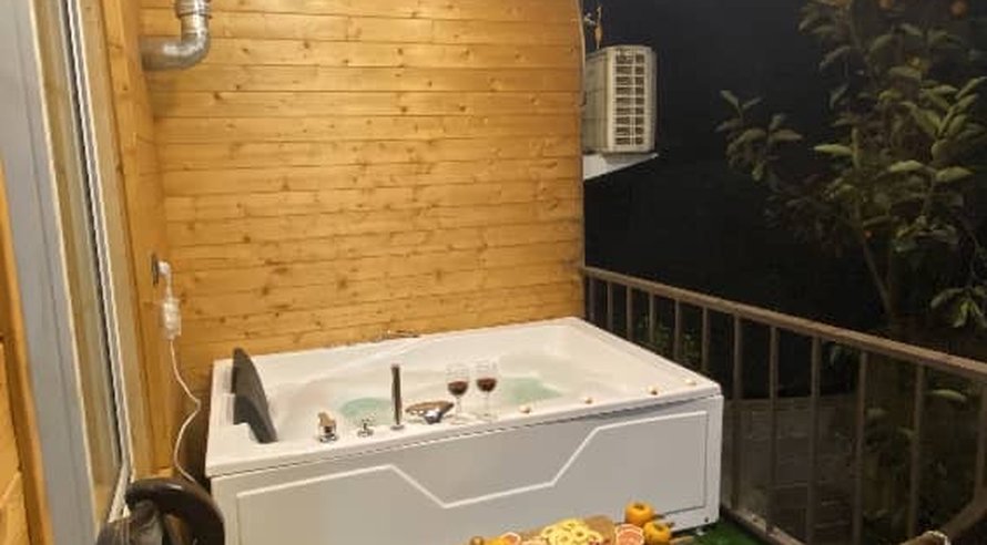 کلبه یک خوابه دوبلکس جکوزی دار پاییزان