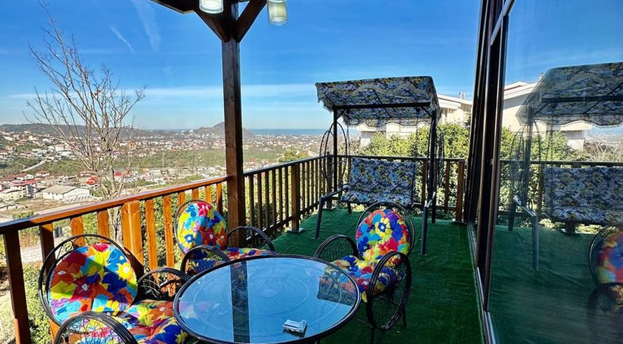 کلبه دوخوابه جنگلی جکوزی دار تودارک