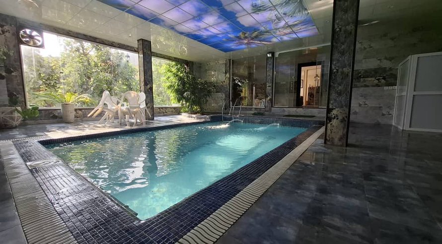 ویلا یک خوابه استخردار آبگرم امیرخان