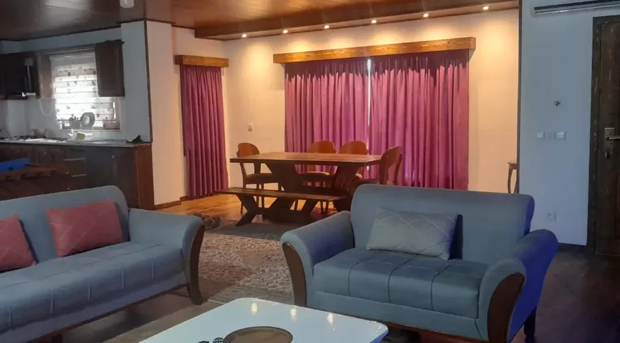 ویلا دوخوابه ساحلی استخردار آبگرم باغ خشت سر