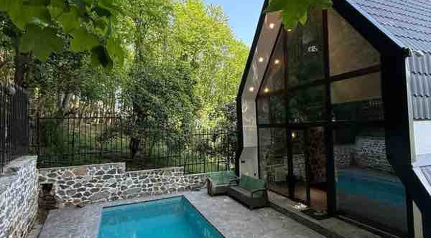 کلبه دوخوابه دوبلکس استخردار آبگرم آبادیس