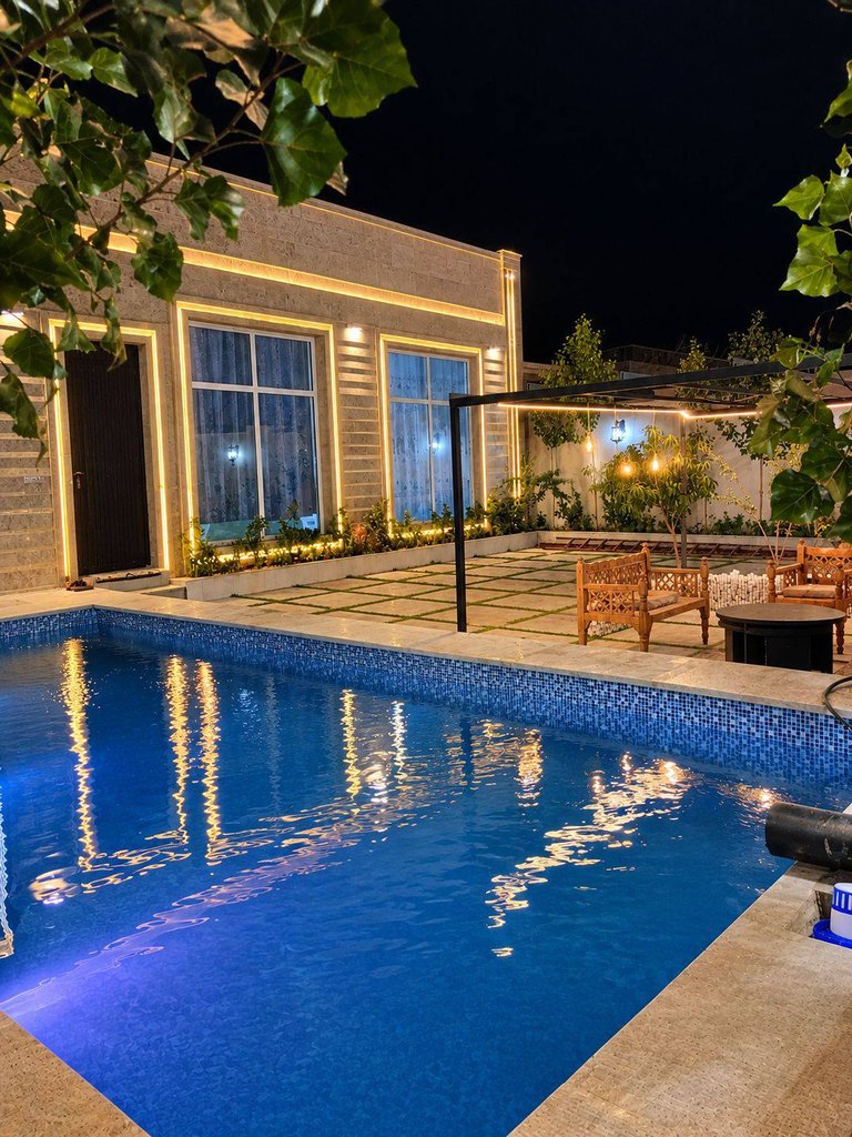 ویلا سه خوابه استخردار آبگرم عمارت لونا