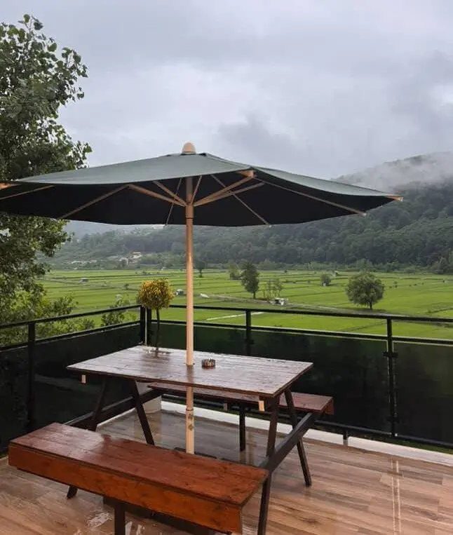 کلبه دوخوابه جنگلی جکوزی دار اوپه