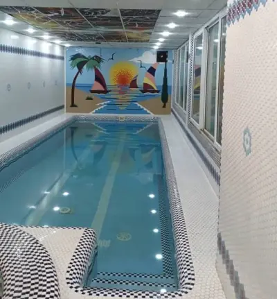 ویلا سه خوابه دوبلکس استخردار آبگرم باغ دهکده سبز