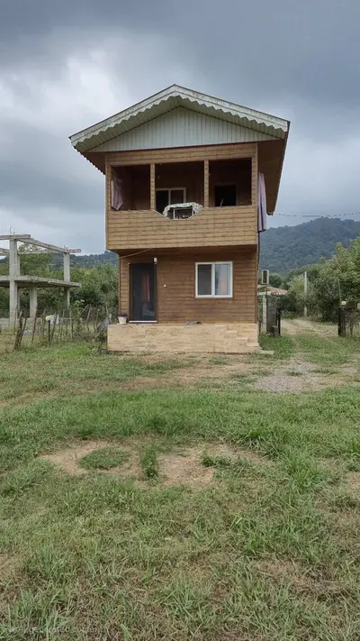 کلبه دوخوابه چوبی مهرگان