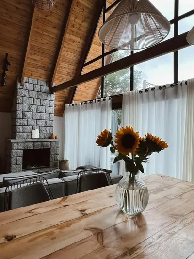 کلبه دوخوابه سوئیسی کاج