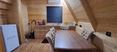 کلبه یک خوابه جنگلی سوئیسی جکوزی دار وینا