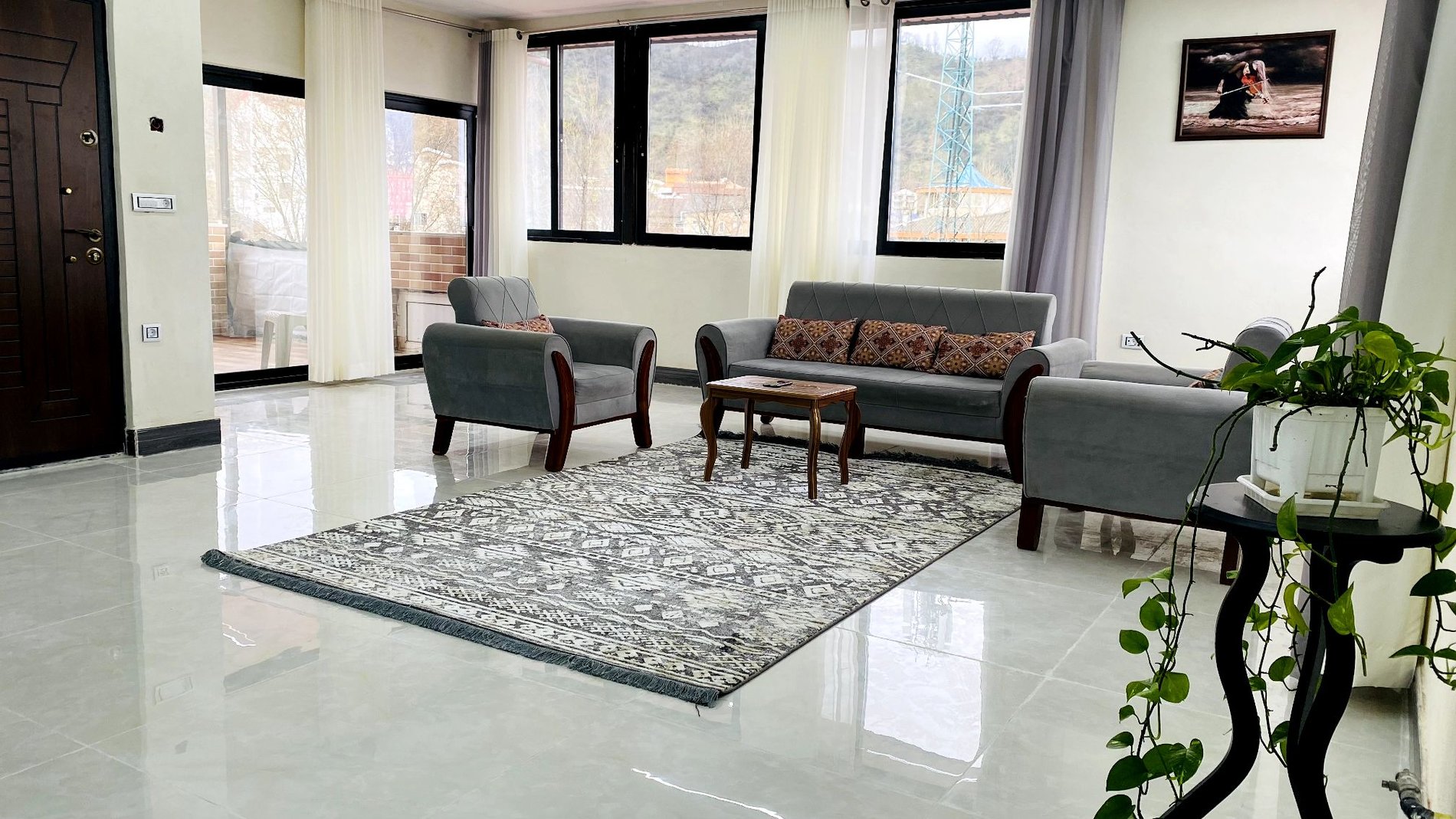 آپارتمان یک خوابه بهار نارنج ۴۰۳ - هال و پذیرایی