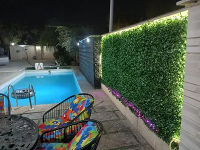 ویلا دوخوابه استخردار آبگرم رزباغ