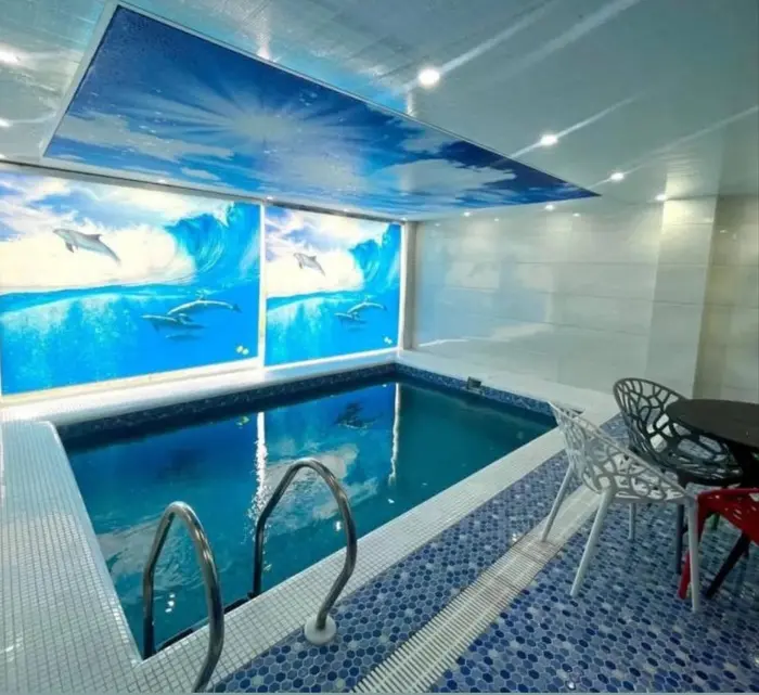 کلبه دوخوابه استخردار آبگرم مالتی پلکس