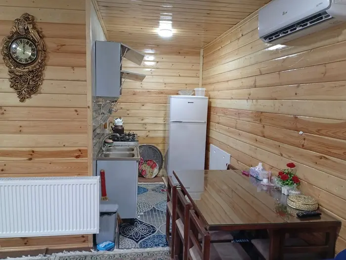 کلبه دوخوابه چوبی فردوس