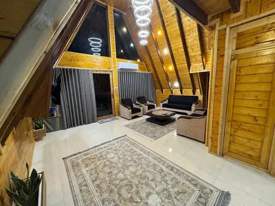 کلبه جکوزی دار دوبلکس دوخوابه سوئیسی طاهر سرا