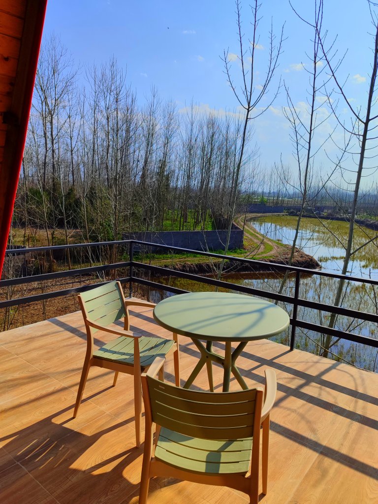 کلبه دوخوابه سوئیسی چوبی گندم