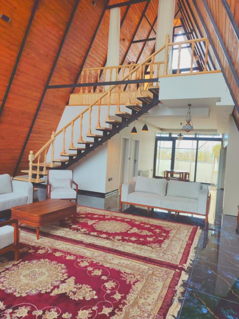 کلبه دوخوابه سوئیسی چوبی گندم