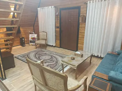 کلبه یک خوابه سوئیسی باغ سبز