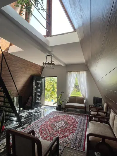 کلبه یک خوابه دوبلکس جکوزی دار چوبی یارا