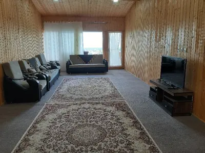 کلبه یک خوابه چوبی بام سبز 3