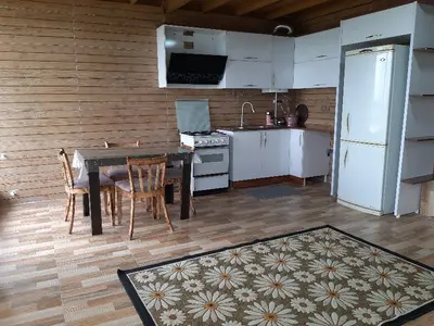 کلبه یک خوابه چوبی بام سبز 3