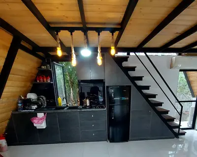 کلبه دوخوابه سوئیسی رویایی