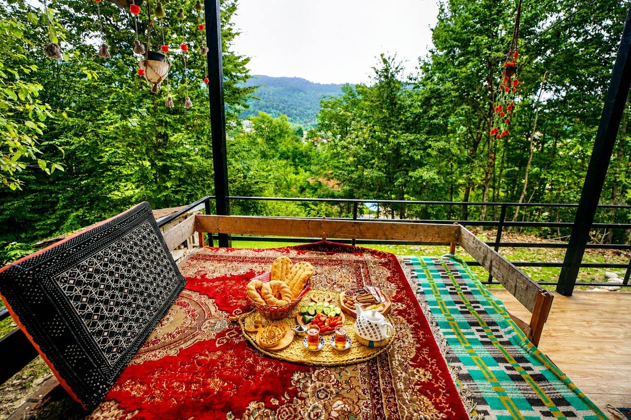 ویلا دوخوابه جنگلی گل سرخ