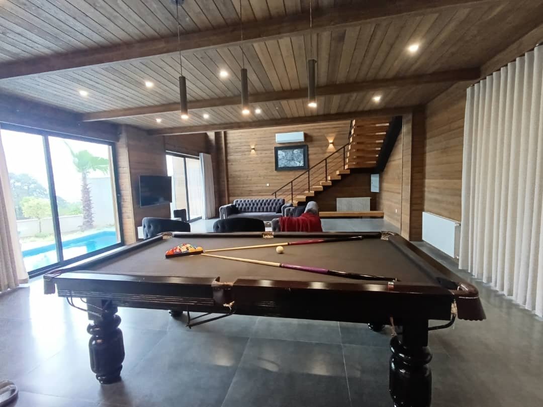 کلبه دوخوابه چوبی استخردار آبگرم دنیز