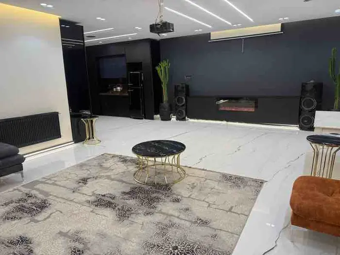 ویلا دوخوابه استخردار آبگرم اکرمی - پذیرایی