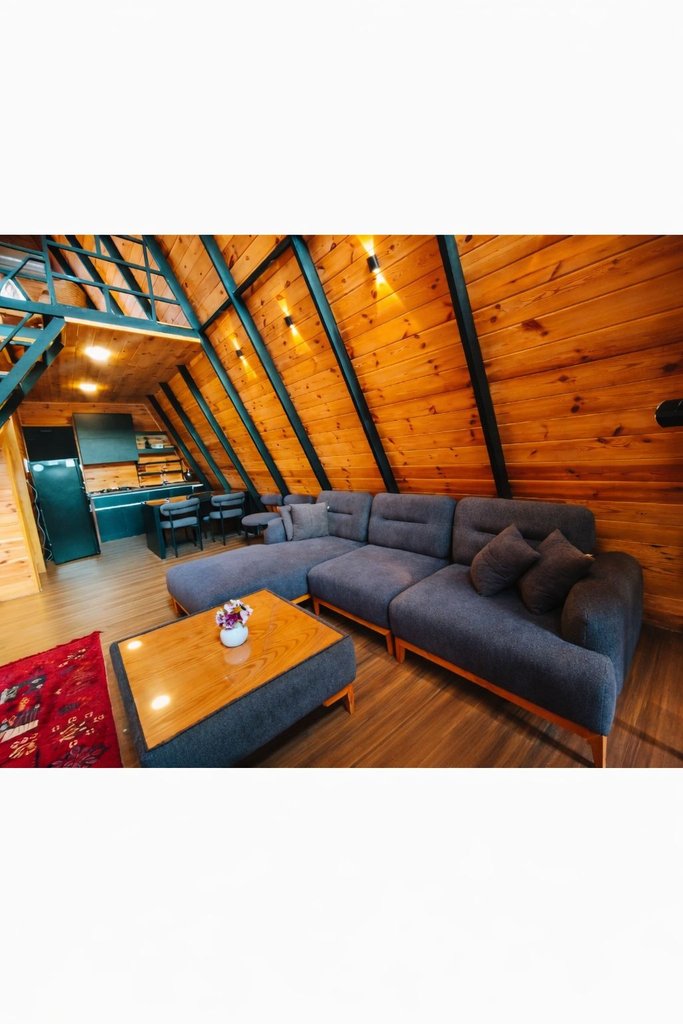 کلبه دوخوابه سوئیسی استخردار آبگرم رایا 1