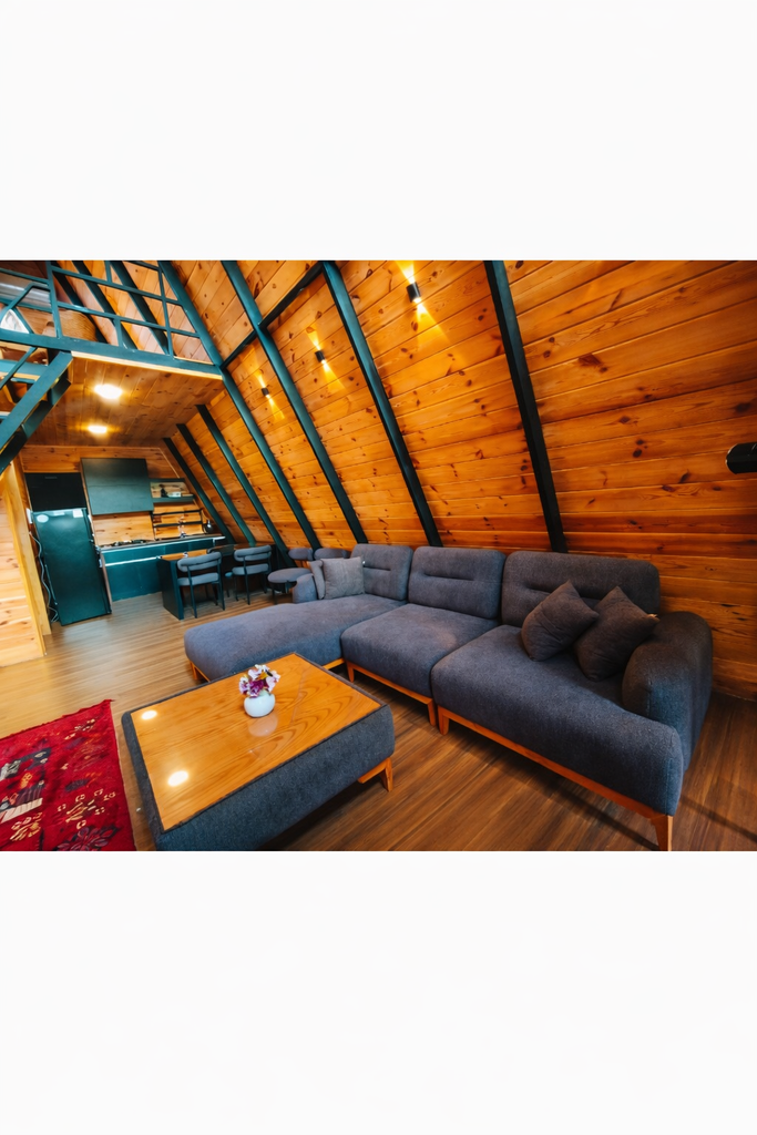 کلبه دوخوابه سوئیسی استخردار آبگرم رایا 1