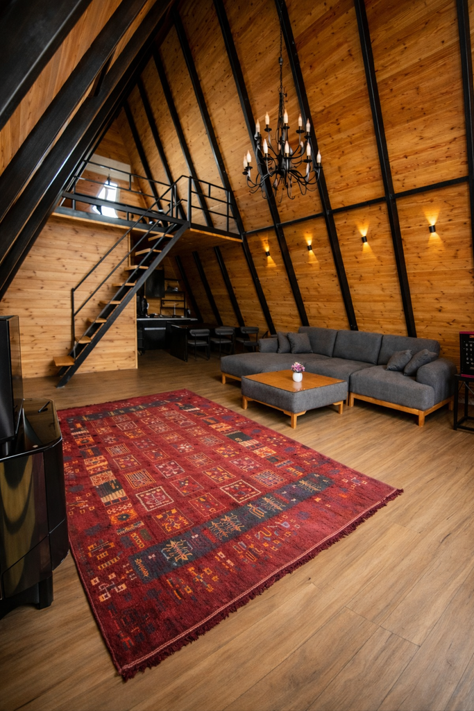 کلبه دوخوابه سوئیسی استخردار آبگرم رایا 1