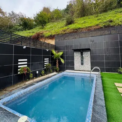 ویلا دوخوابه جنگلی استخردار آبگرم البرز