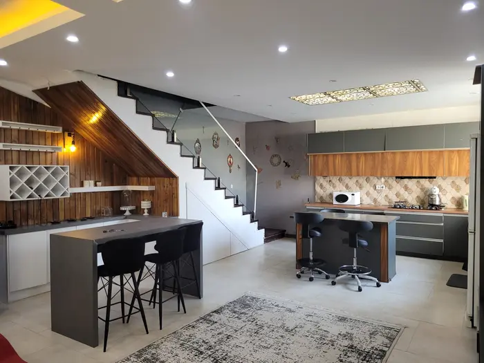 ویلا دوخوابه استخردار آبگرم برکه آبشاری