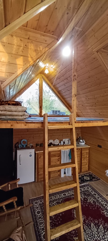 کلبه یک خوابه  دوبلکس چوبی پویا