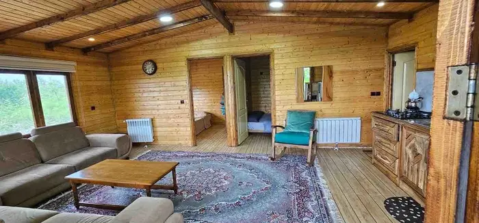 کلبه دوخوابه جکوزی دار جنگلی ازدار لفور - انتخاب عنوان تصویر