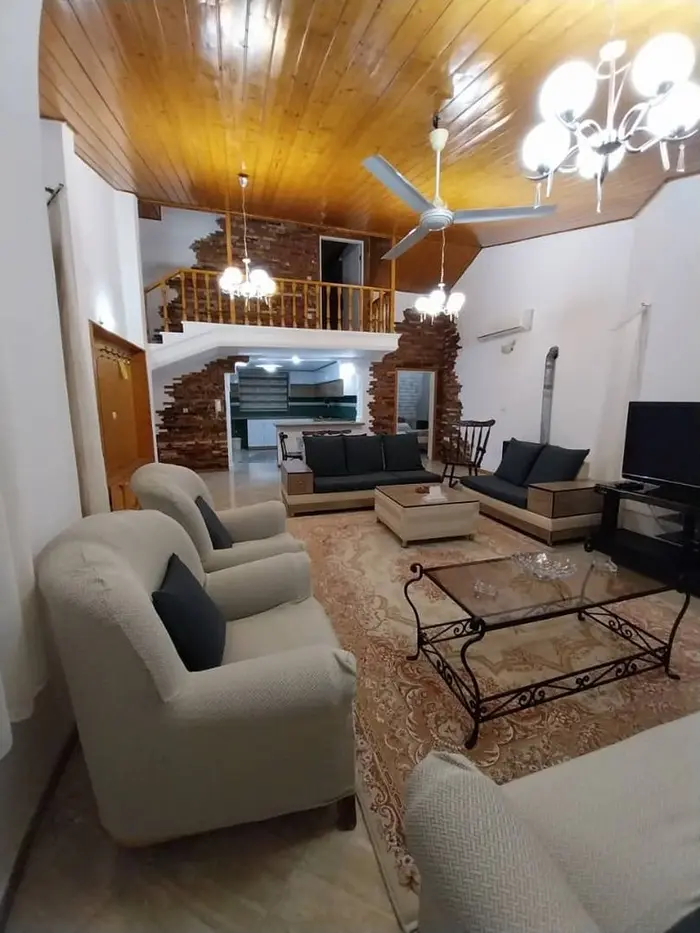 ویلا سه خوابه دوبلکس استخردار آبگرم باغ دهکده سبز