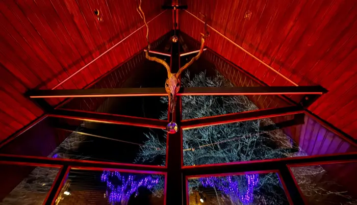 کلبه یک خوابه استخردار آبگرم جنگلی دلبر