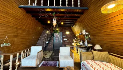 کلبه یک خوابه استخردار آبگرم جنگلی دلبر