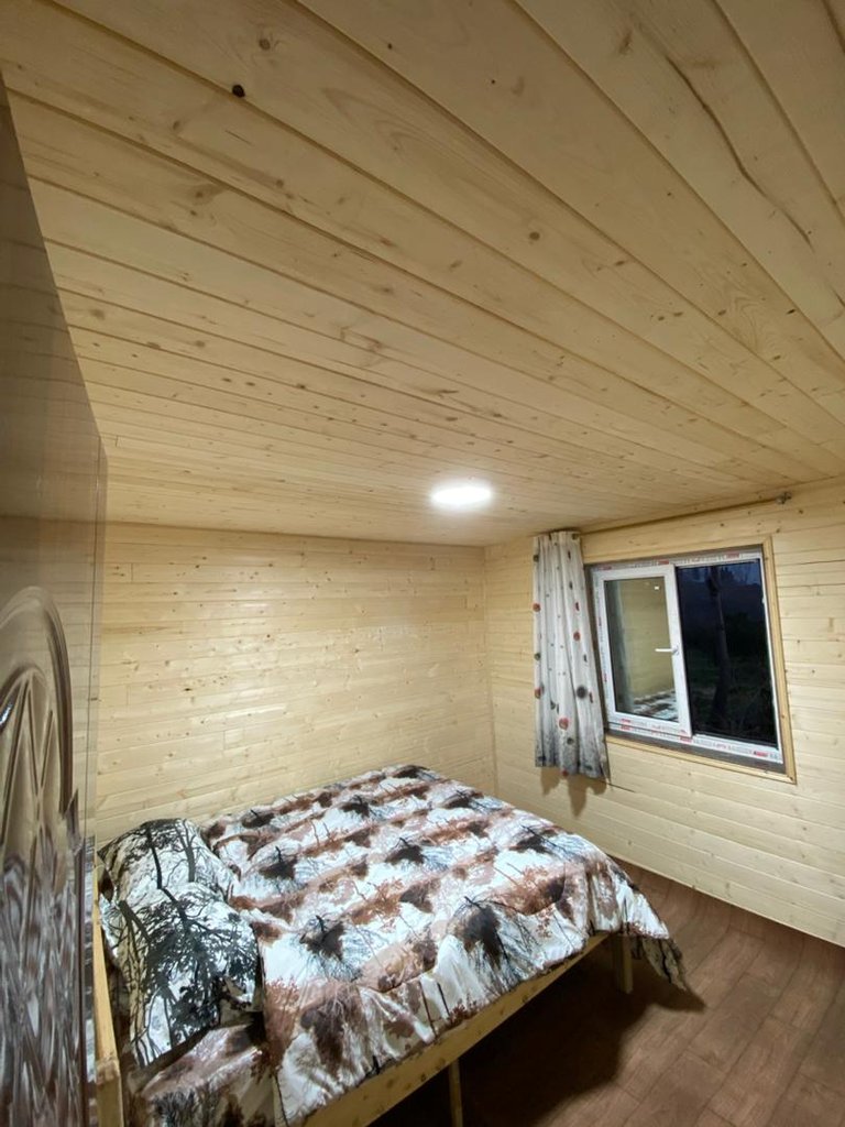 کلبه دوخوابه دوبلکس چوبی پینک