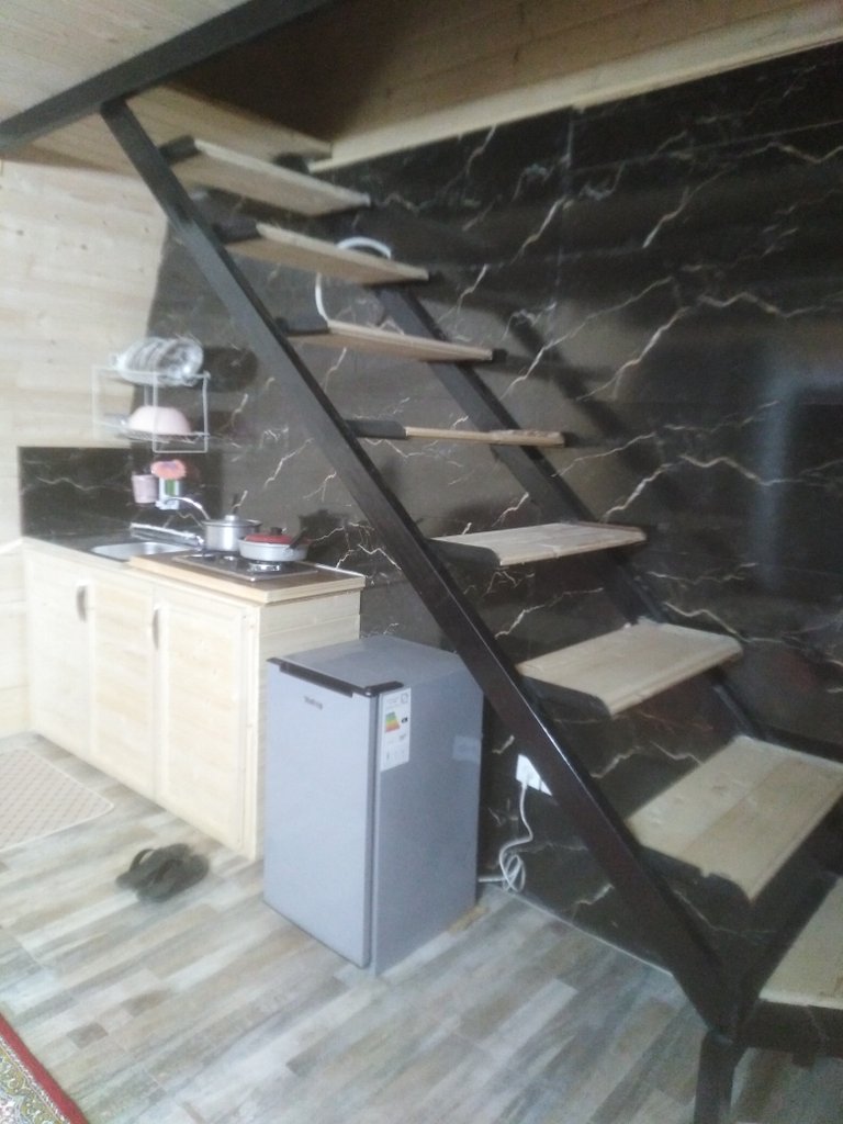 کلبه دوخوابه دوبلکس چوبی پینک