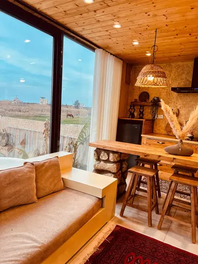 کلبه یک خوابه استخردار آبگرم سوئدی کُرال