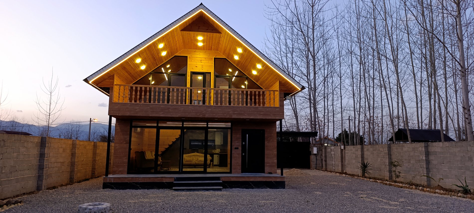 ویلا کلبه چوبی سه خوابه هشت بهشت