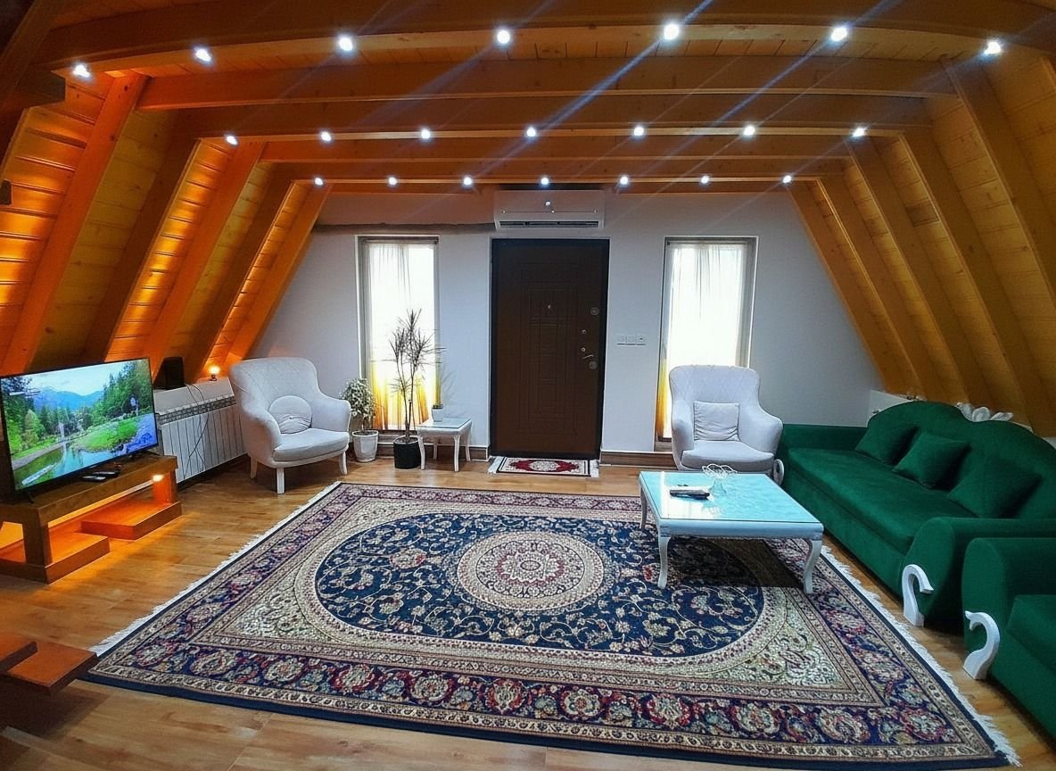 ویلا یک خوابه کلبه کوهی سبز