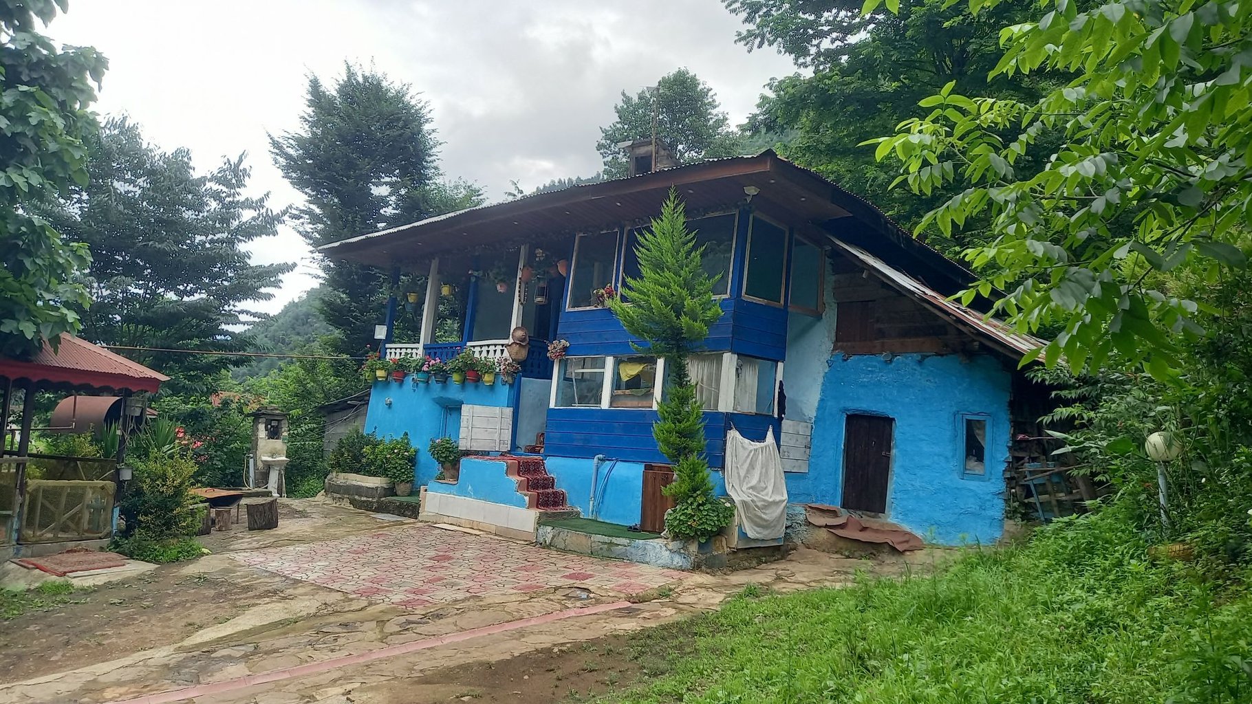 دوخوابه جنگلی چوبی بری