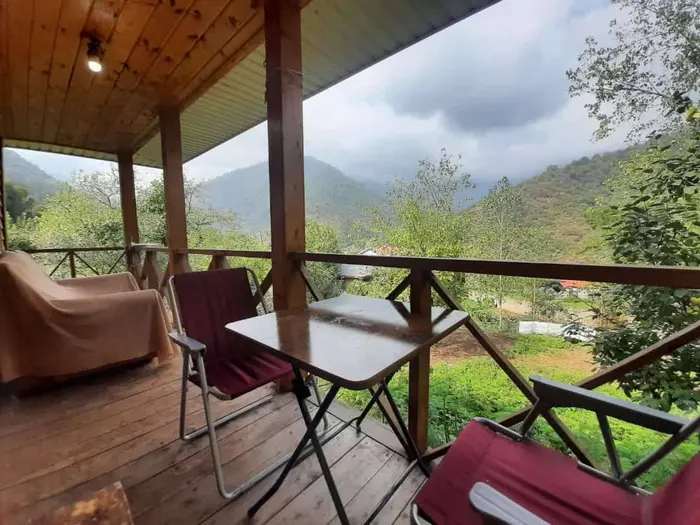 کلبه دوخوابه جنگلی جکوزی دار صفری