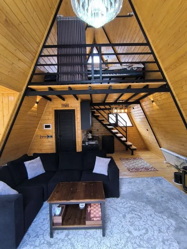 کلبه یک خوابه سوئیسی والیوه - پذیرایی کلبه