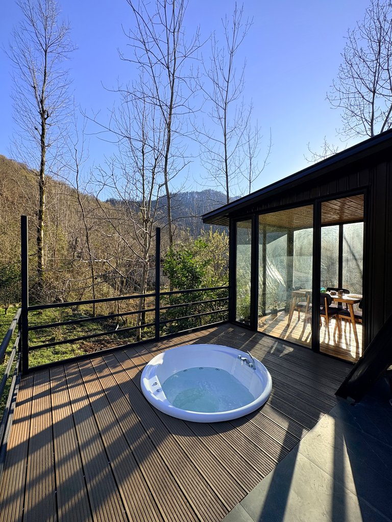 کلبه یک خوابه سوئیسی جکوزی دار والیوه