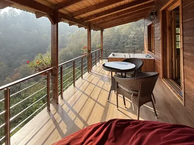 کلبه یک خوابه جکوزی دار جنگلی دهلی